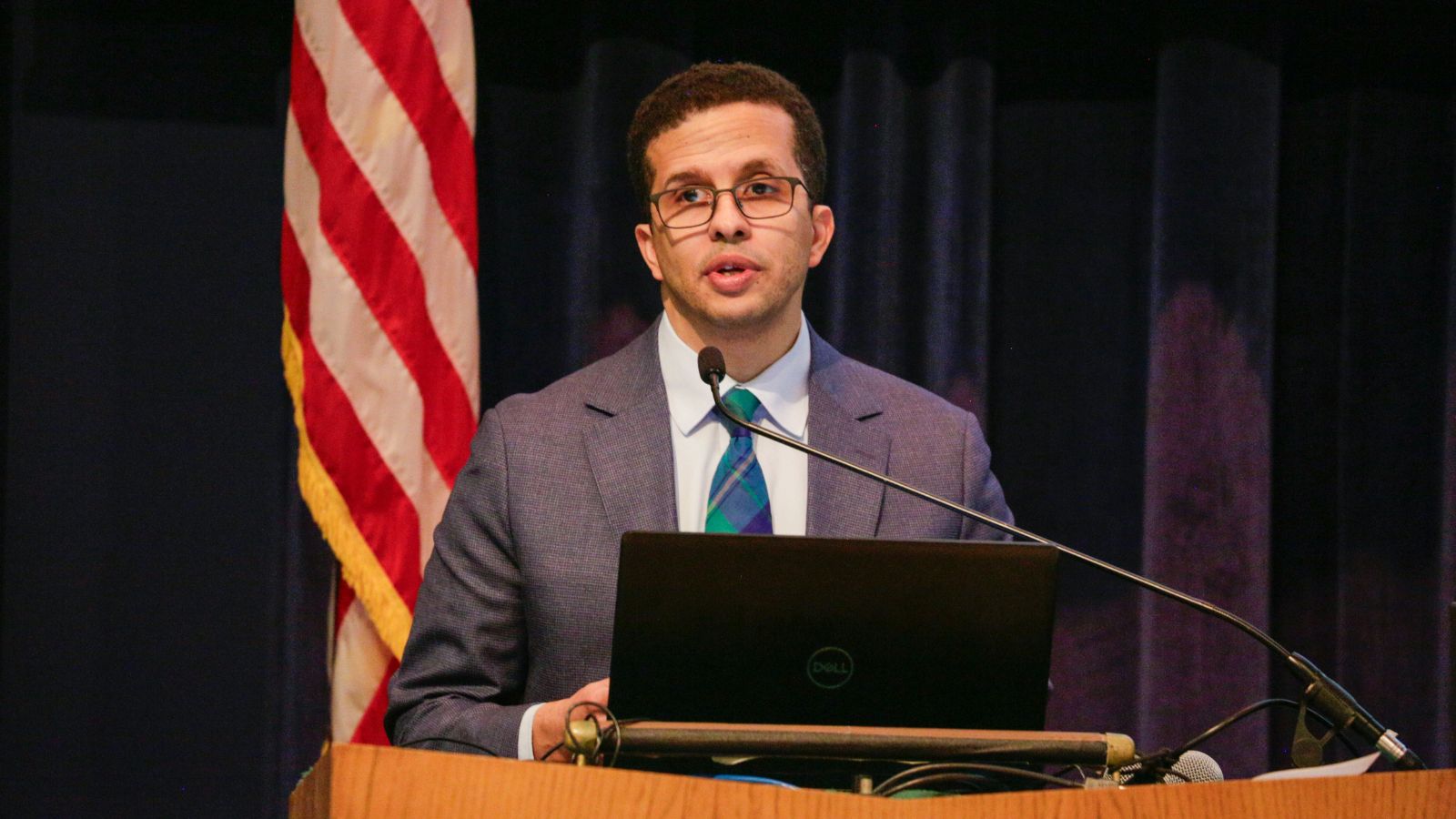 Andrew Prevot provides opening remarks.