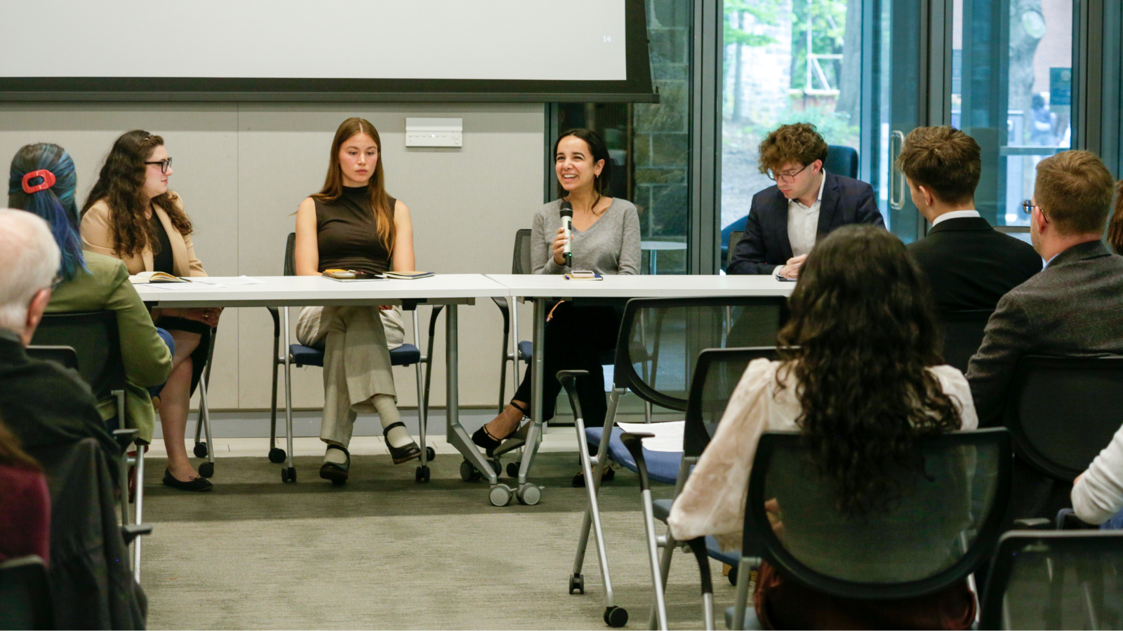 Chloe Hornbostel (C'26) answers questions on religion and corruption in Brazil