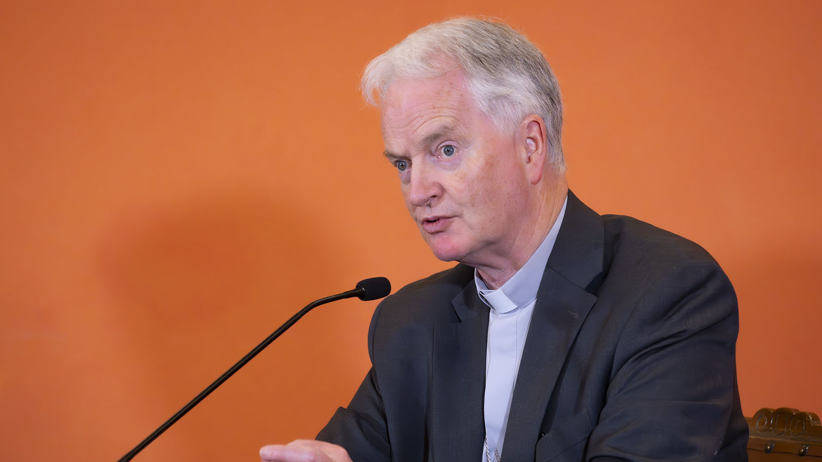 Bishop Paul Tighe (Dicastery for Culture and Education) gives the keynote on "The Church Engages the AI Revolution"