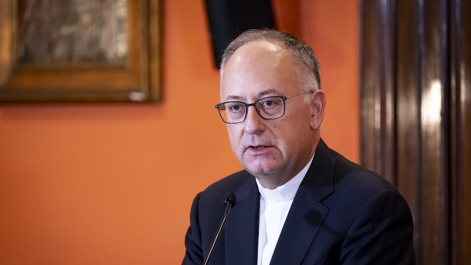 Rev. Antonio Spadaro, S.J., undersecretary for the Dicastery for Culture and Education, shares welcome remarks