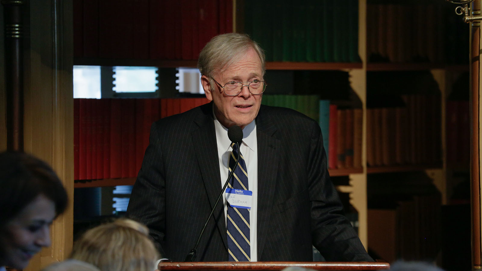 G20 Interfaith Forum President Cole Durham introduces the keynote conversation
