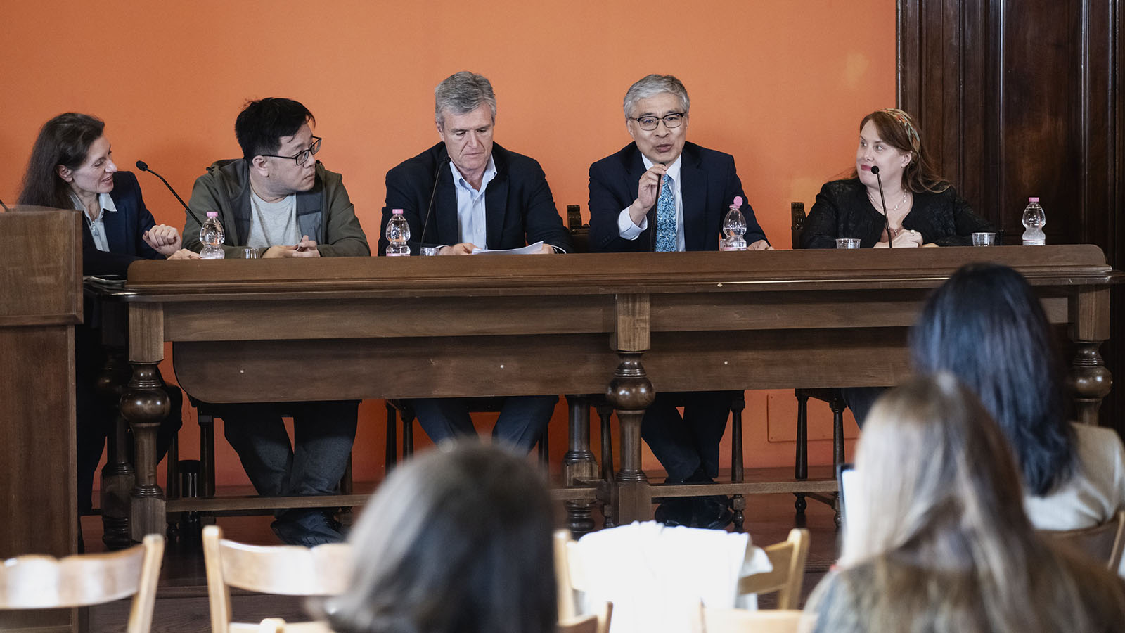 The third panel on "Human-Machine Interaction" addresses whether coexistence with AI requires new ethical frameworks
