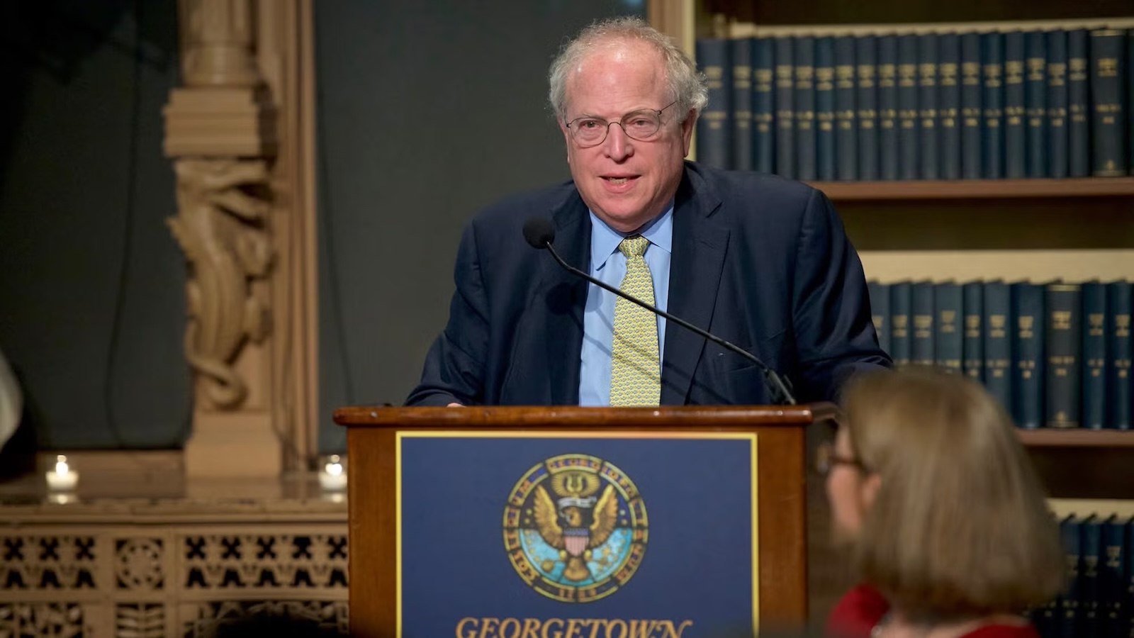 Bill Berkley (second from right) at the tenth anniversary celebration of the Berkley Center in 2016