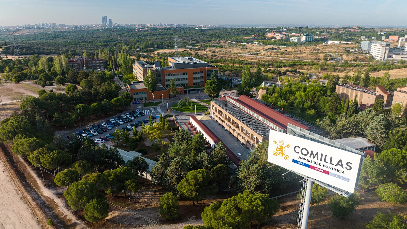 Drone picture of Comillas University