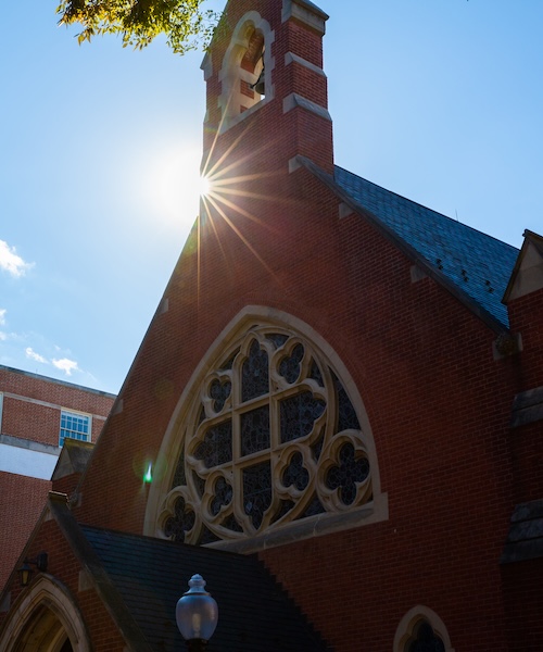 Dahlgren Chapel on Georgetown University's campus.