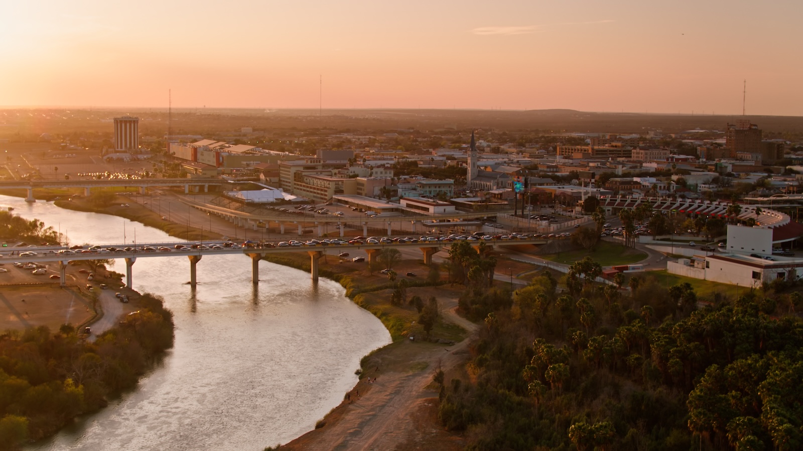 Aerial image of Laredo, Texas