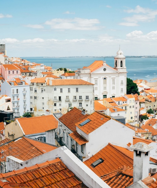 Rooftops in Lisbon, Portugal