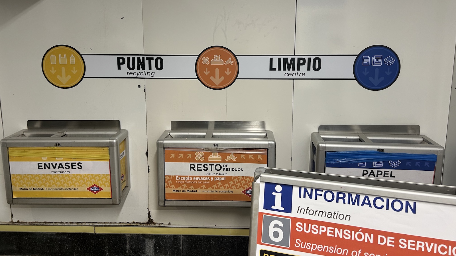 Recycling center in Madrid