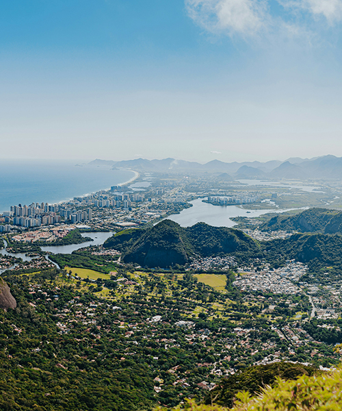 Panoramic aerial view of Rio de Janeiro, Brazil