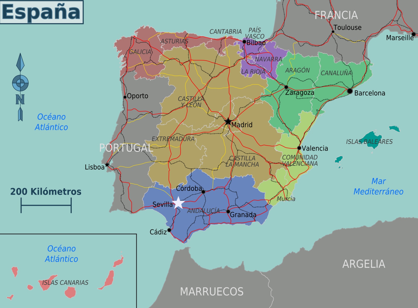 Map of Spain