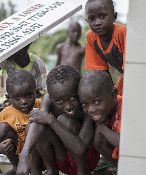 Talibé children in a group