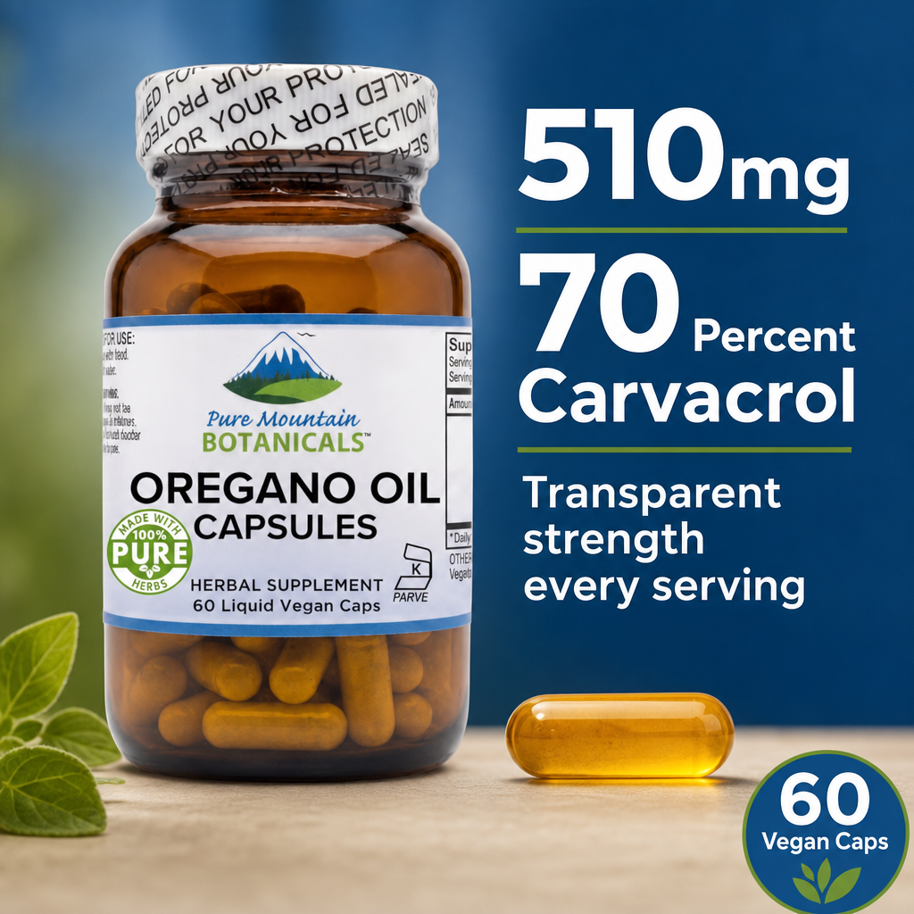 Top Oregano Oil for SIBO Relief: Pure Mountain Botanicals
