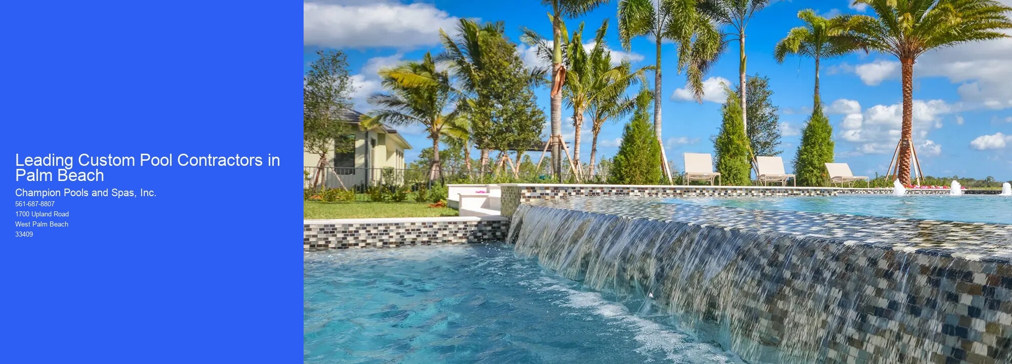 Leading Custom Pool Contractors in Palm Beach
