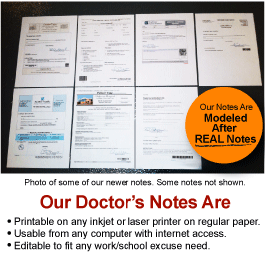 real doctor notes