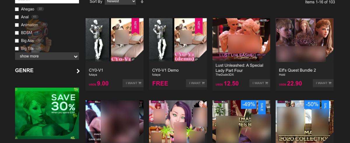 Affect3D Store Games