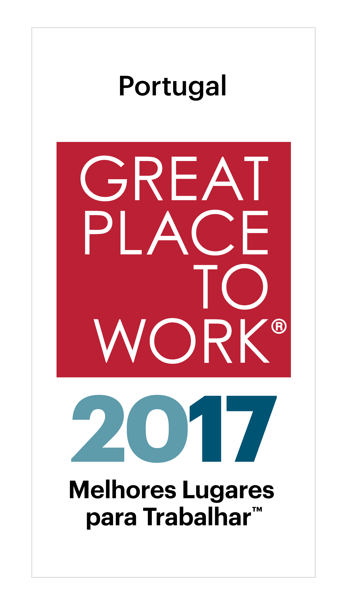 Best Workplaces Portugal: >250 colaboradores - Great Place to Work® em