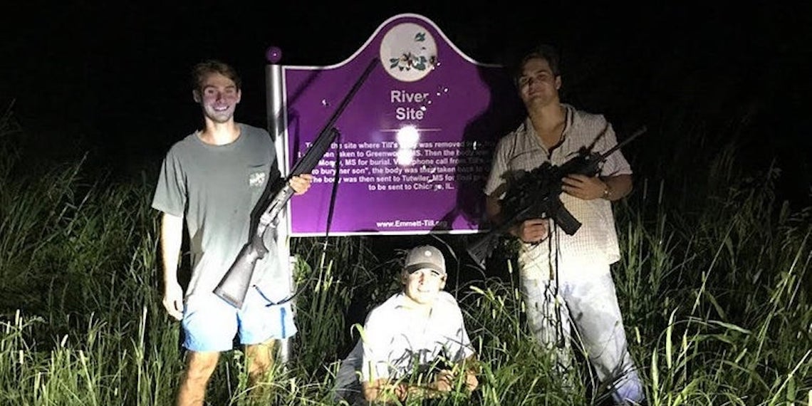 Three White Ole Miss Students Posed With Guns At A Civil Rights Memorial
