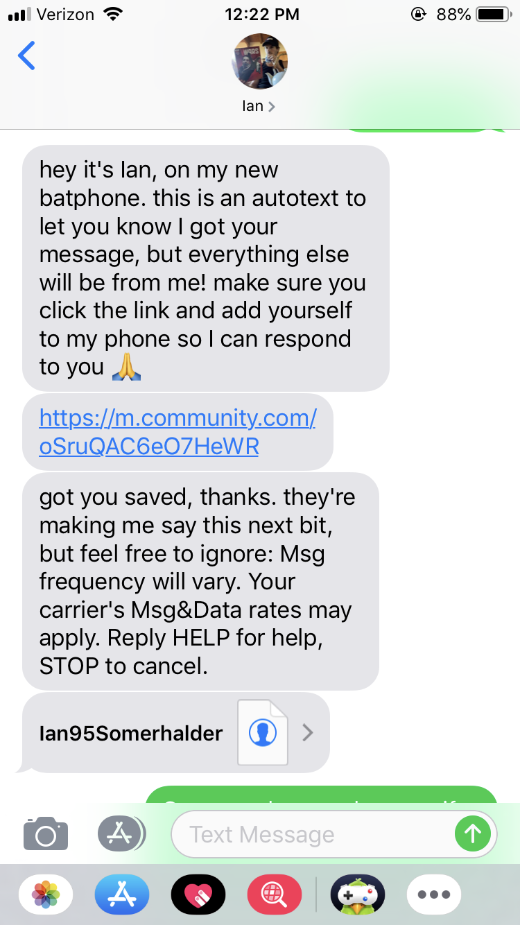 Why are celebs doing text me