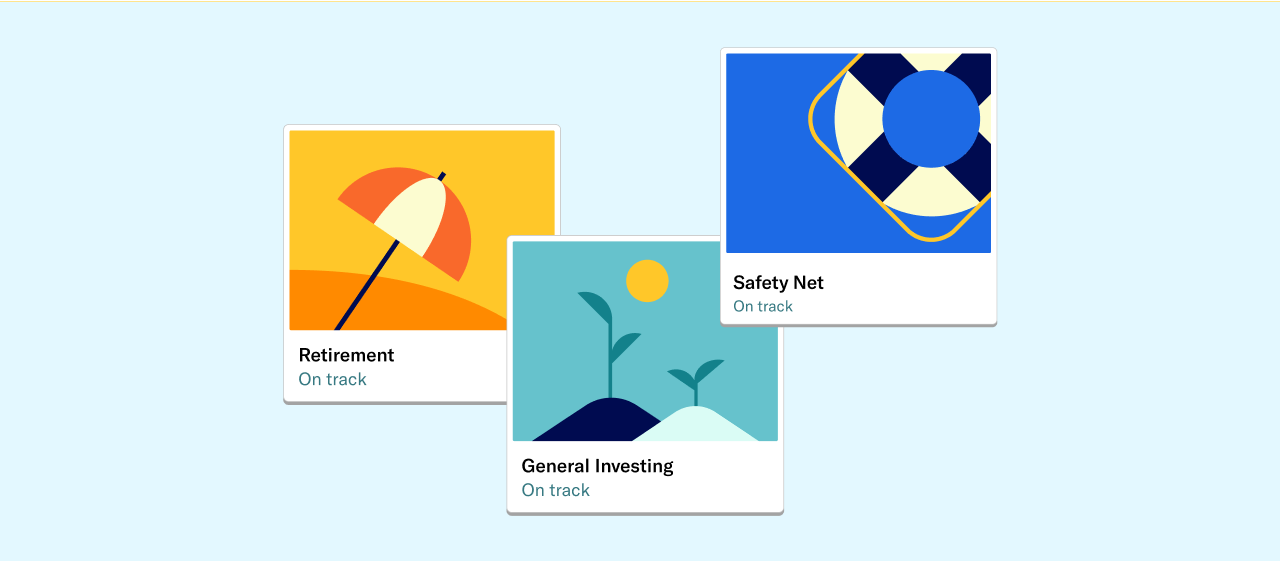 Assorted Betterment accounts iconography