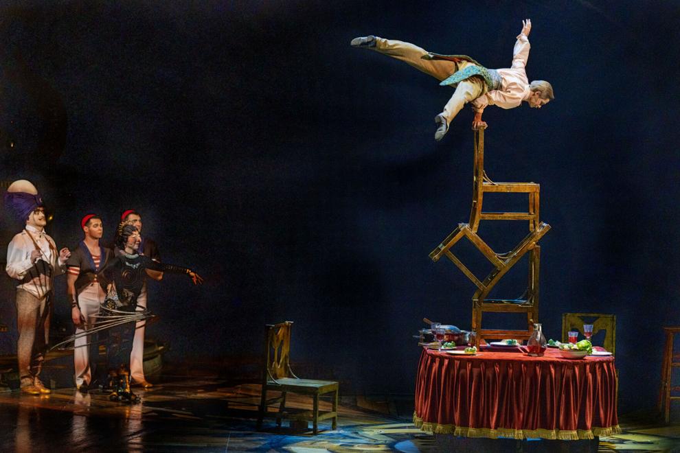 Andrii LED Chair Balance & Hand Balance Act