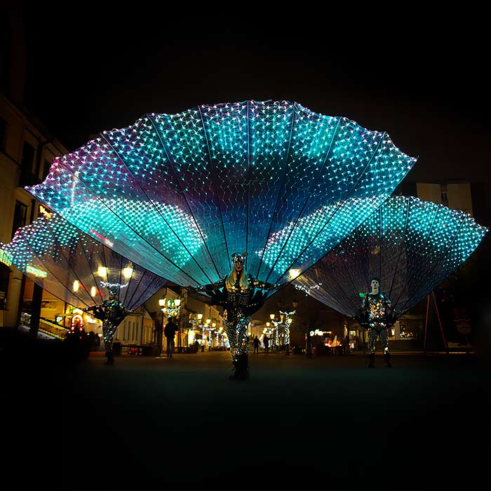 LED Peacock Greeters