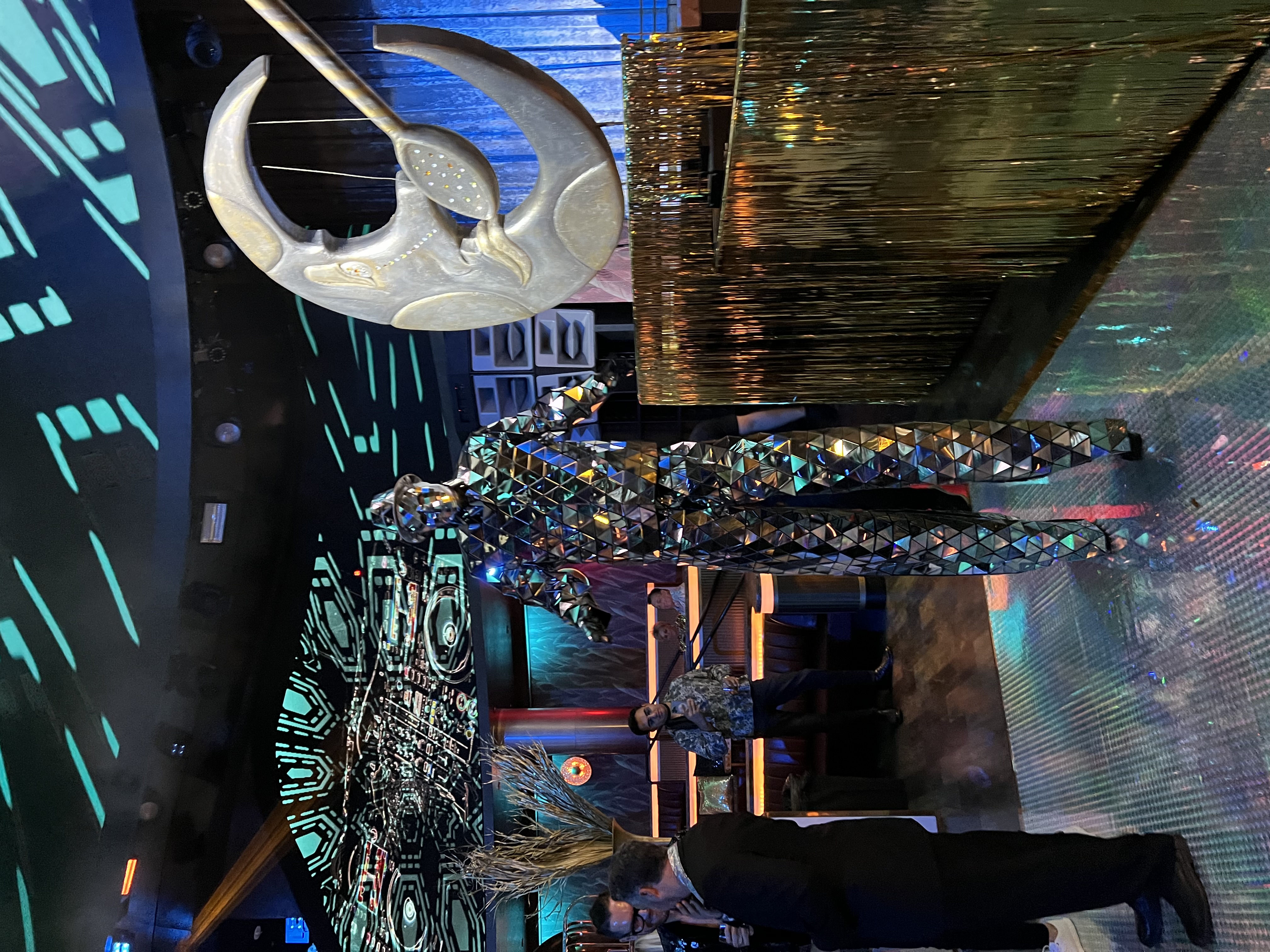 Mirrored Stilt Walkers