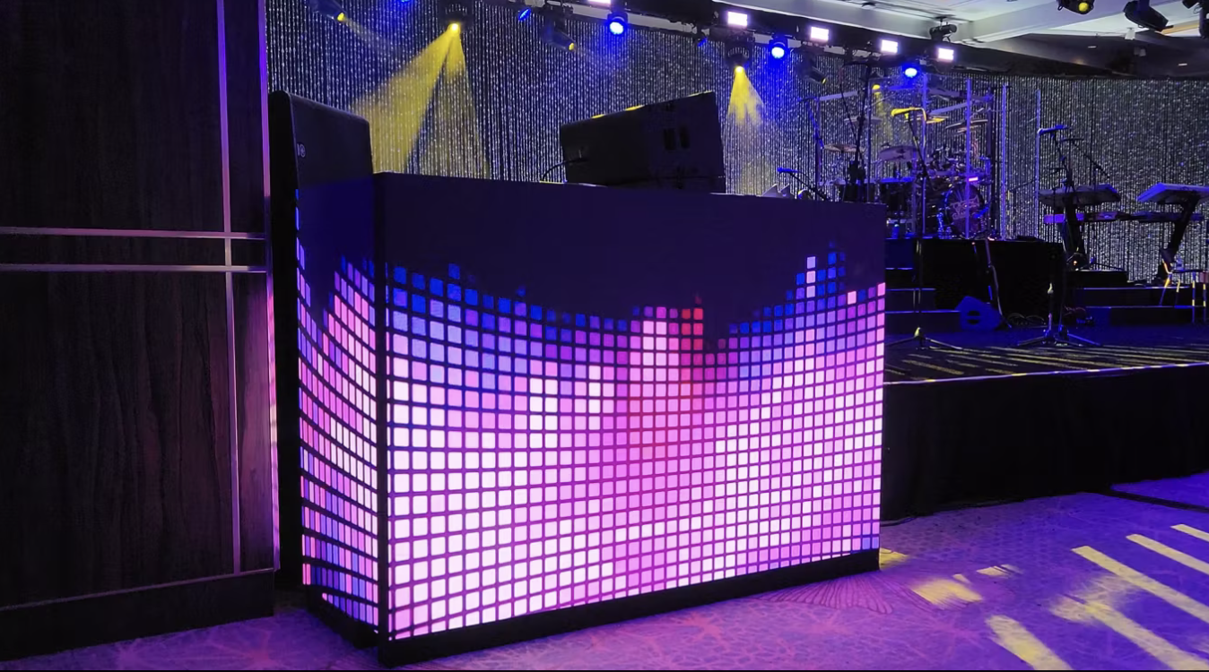 LED Flat Front DJ Booth
