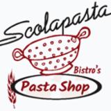 Scolapasta Bistro and Pasta Shop. logo