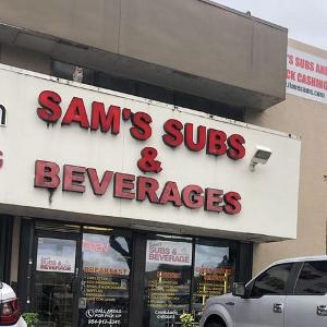 Sam's Subs and Beverage logo