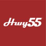 Hwy 55 Burgers Shakes & Fries logo