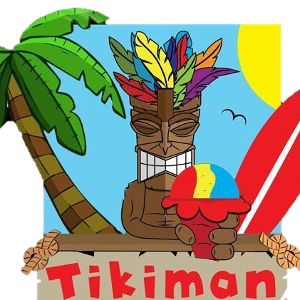 Logo for Tikiman Shave Ice & Treats