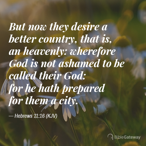 Hebrews 11:16 on Bible Gateway.