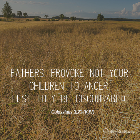 Colossians 3:21 on Bible Gateway.