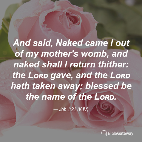 Job 1:21 on Bible Gateway.