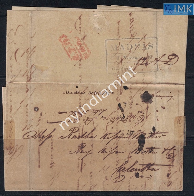 Lot 1982 - Pre-Stamp Cover 3a. Pre-Stamp Era Covers - Myindiamint Auction 7 Part 3 THE MARATHON - Day 3 Premium- (The Final Stretch) Lot 1982 - Pre-Stamp Cover 3a. Pre-Stamp Era Covers - Myindiamint Auction 7 Part 3 THE MARATHON - Day 3 Premium- (The Final Stretch)