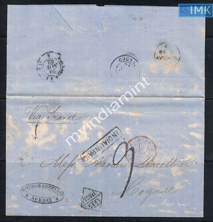 Lot 1983 - Pre-Stamp Cover 3a. Pre-Stamp Era Covers - Myindiamint Auction 7 Part 3 THE MARATHON - Day 3 Premium- (The Final Stretch) Lot 1983 - Pre-Stamp Cover 3a. Pre-Stamp Era Covers - Myindiamint Auction 7 Part 3 THE MARATHON - Day 3 Premium- (The Final Stretch)