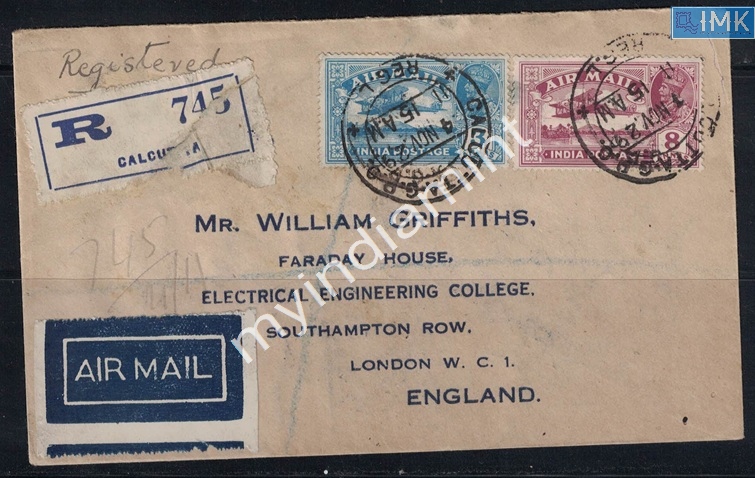 Lot 2099 - Cover 3d. Pre- Covers & Folders -  Myindiamint Auction 7 Part 3 THE MARATHON - Day 3 Premium- (The Final Stretch)