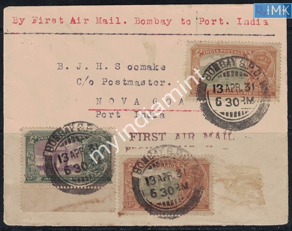 Lot 2100 - Cover 3d. Pre- Covers & Folders -  Myindiamint Auction 7 Part 3 THE MARATHON - Day 3 Premium- (The Final Stretch)