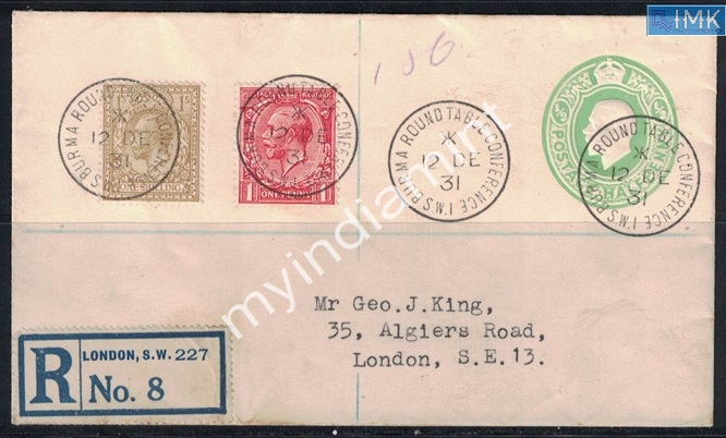 Lot 2251 - Cover 3f. Mahatma Gandhi -  Myindiamint Auction 7 Part 3 THE MARATHON - Day 3 Premium- (The Final Stretch)