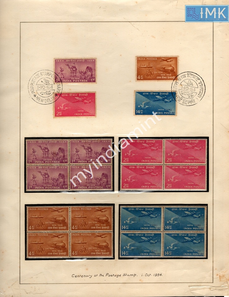 Lot 2722 - Display Sheet 3j. Unique -  Myindiamint Auction 7 Part 3 THE MARATHON - Day 3 Premium- (The Final Stretch)