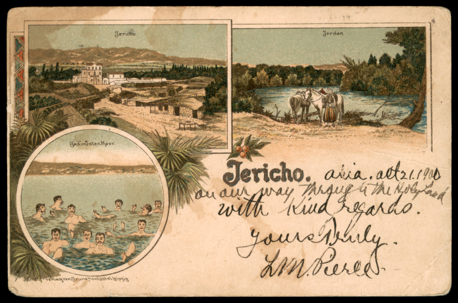 Lot 180 - Palestine Hotel Post - ISRASTAMPS Auction #5 Lot 180 - Palestine Hotel Post - ISRASTAMPS Auction #5