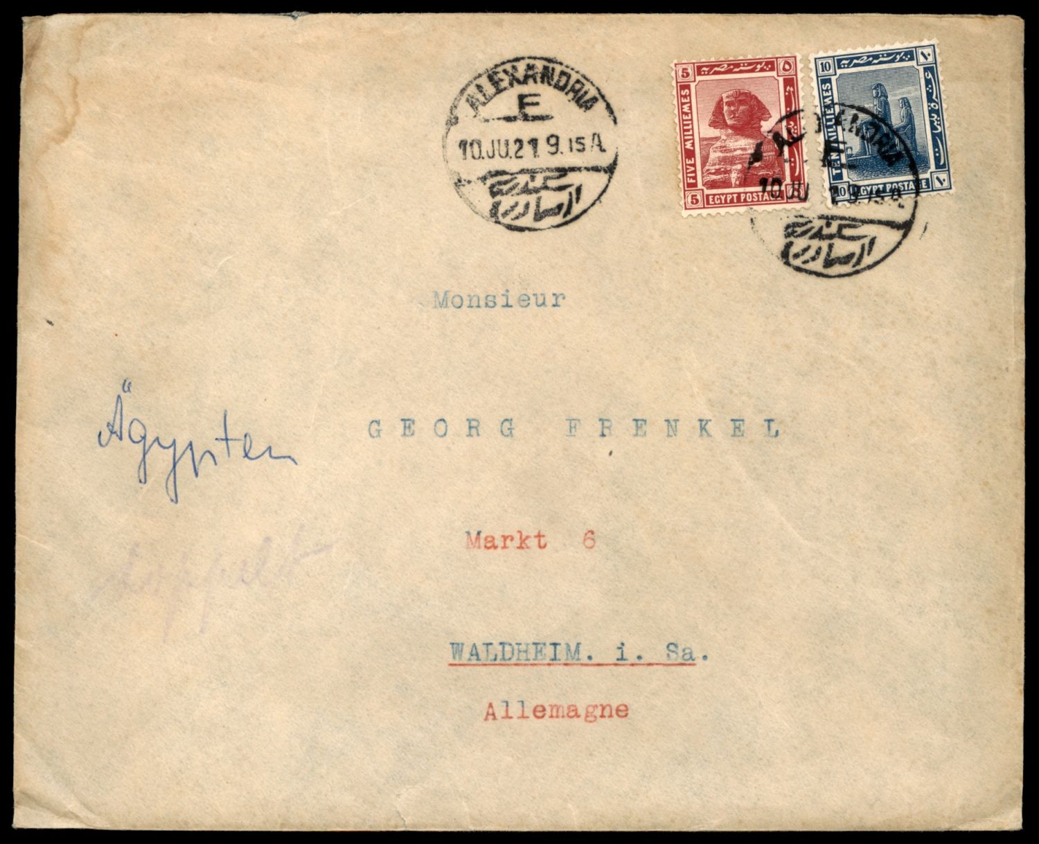 Lot 175 - Judaica & Zionism related paper items יודאיקה - ציונות - מכתבים וגלויות -  ISRASTAMPS  Auction #8 Special summer sale - nearly everything up to $ 10 !!!