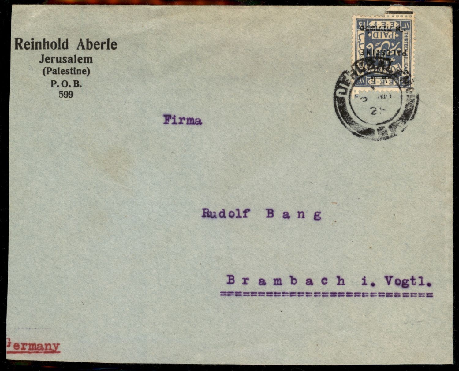 Lot 201 - Templers in Eretz Israel Palestine טמפלרים בארץ ישראל פלשתינה - ISRASTAMPS Auction #8 Special summer sale - nearly everything up to $ 10 !!! Lot 201 - Templers in Eretz Israel Palestine טמפלרים בארץ ישראל פלשתינה - ISRASTAMPS Auction #8 Special summer sale - nearly everything up to $ 10 !!!