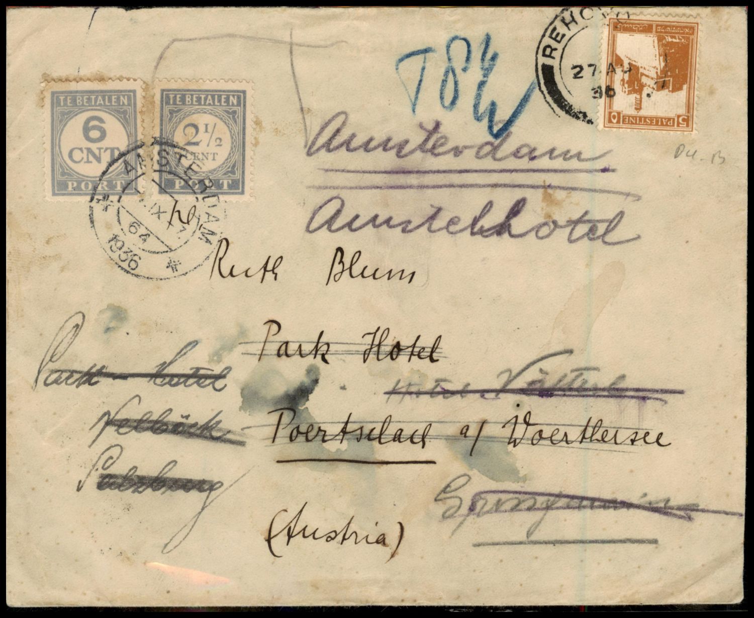 Lot 754 - British Palestine 1918 - 1948 Postal History & Covers ארץ ישראל פלשתינה 1918 - 1948 מעטפות ותולדות הדאר - ISRASTAMPS Auction #8 Special summer sale - nearly everything up to $ 10 !!! Lot 754 - British Palestine 1918 - 1948 Postal History & Covers ארץ ישראל פלשתינה 1918 - 1948 מעטפות ותולדות הדאר - ISRASTAMPS Auction #8 Special summer sale - nearly everything up to $ 10 !!!