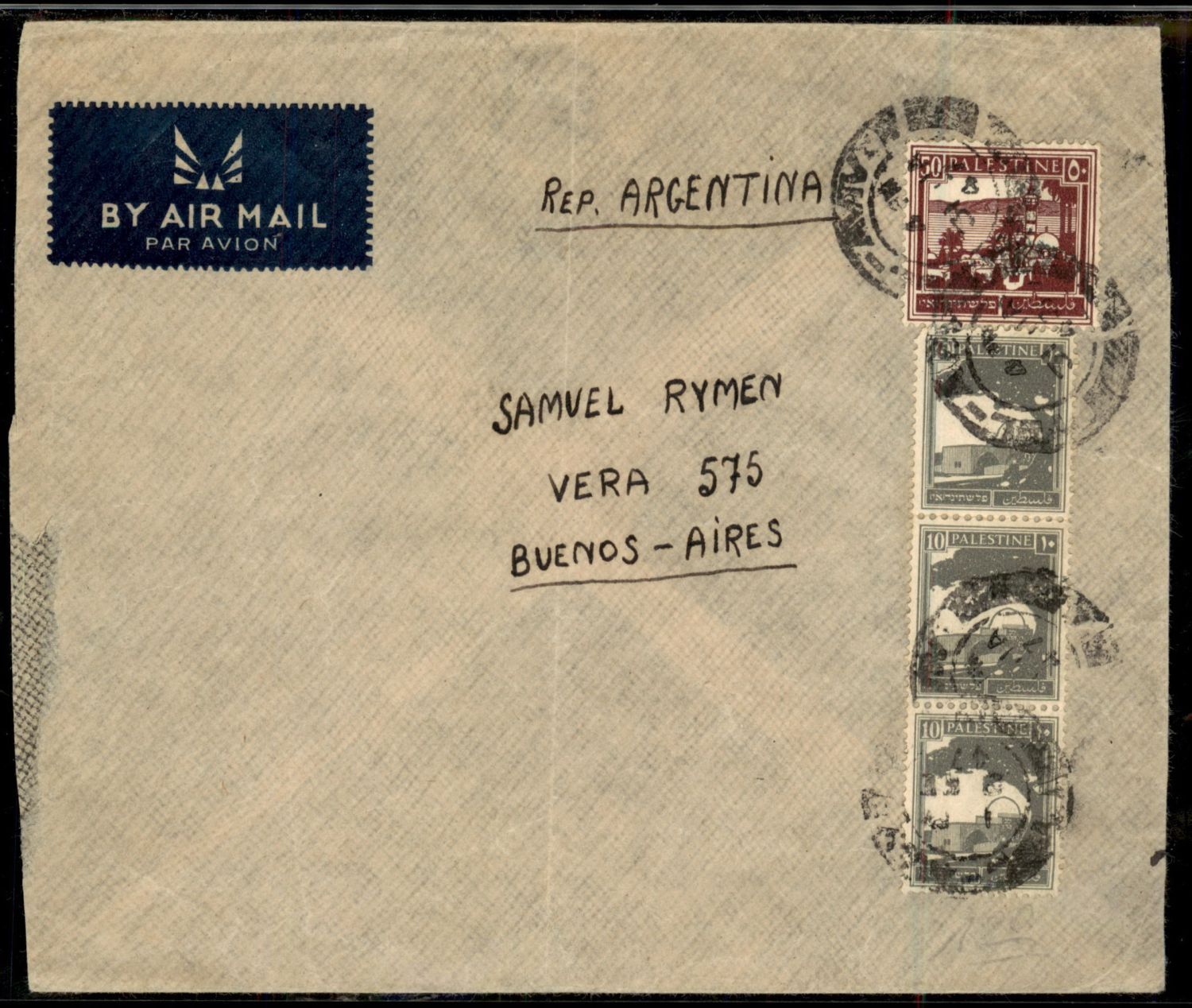 Lot 758 - British Palestine 1918 - 1948 Postal History & Covers ארץ ישראל פלשתינה 1918 - 1948 מעטפות ותולדות הדאר - ISRASTAMPS Auction #8 Special summer sale - nearly everything up to $ 10 !!! Lot 758 - British Palestine 1918 - 1948 Postal History & Covers ארץ ישראל פלשתינה 1918 - 1948 מעטפות ותולדות הדאר - ISRASTAMPS Auction #8 Special summer sale - nearly everything up to $ 10 !!!