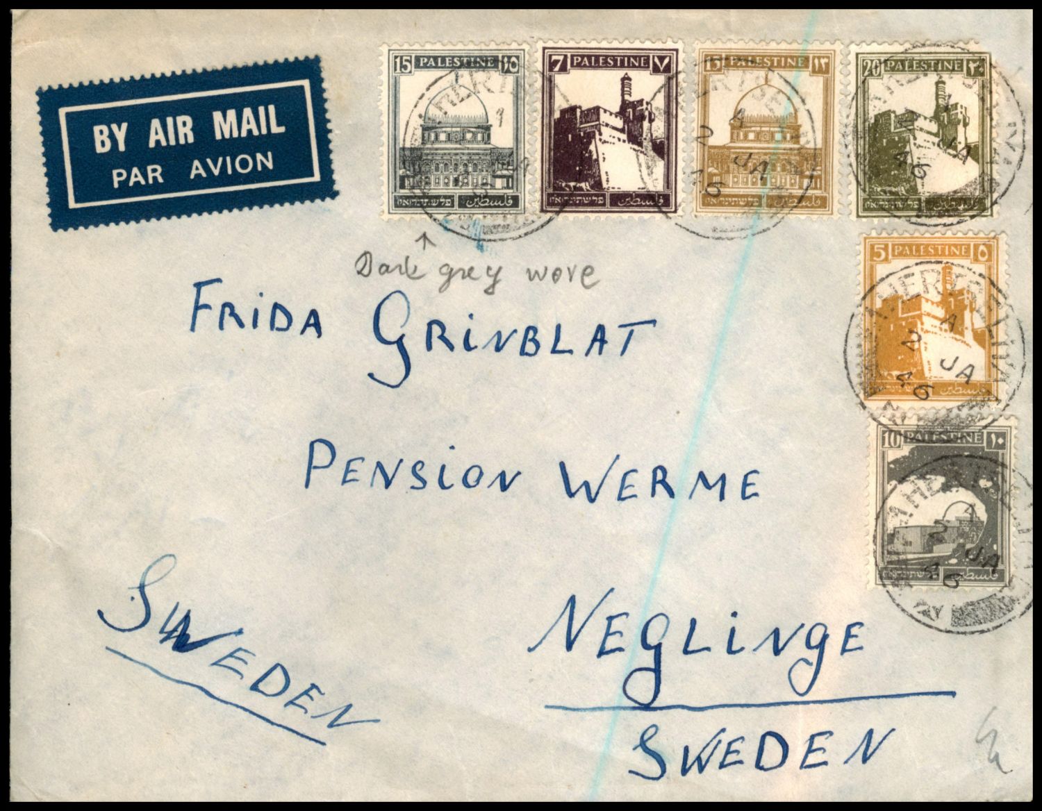 Lot 763 - British Palestine 1918 - 1948 Postal History & Covers ארץ ישראל פלשתינה 1918 - 1948 מעטפות ותולדות הדאר - ISRASTAMPS Auction #8 Special summer sale - nearly everything up to $ 10 !!! Lot 763 - British Palestine 1918 - 1948 Postal History & Covers ארץ ישראל פלשתינה 1918 - 1948 מעטפות ותולדות הדאר - ISRASTAMPS Auction #8 Special summer sale - nearly everything up to $ 10 !!!