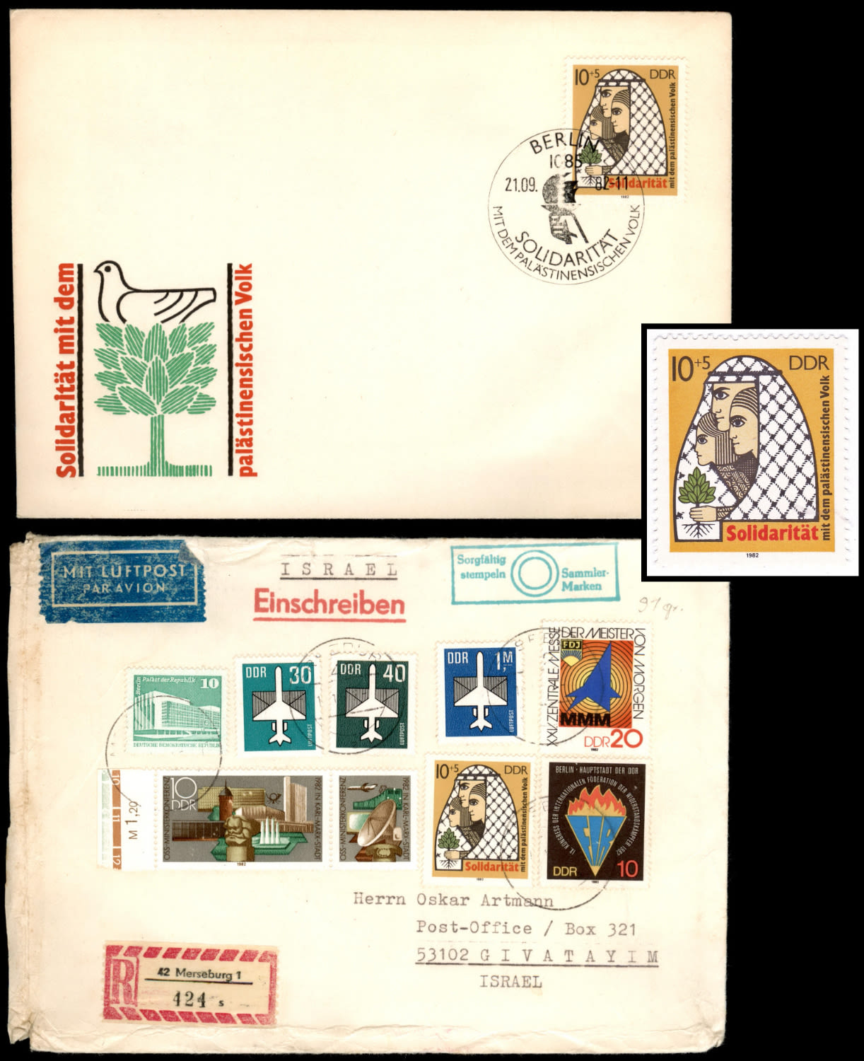 Lot 164 - israel stamps  -  ISRASTAMPS   Auction 9 Israel & Palestine stamps & covers & a lot more. nearly everything up to $ 10 !! 