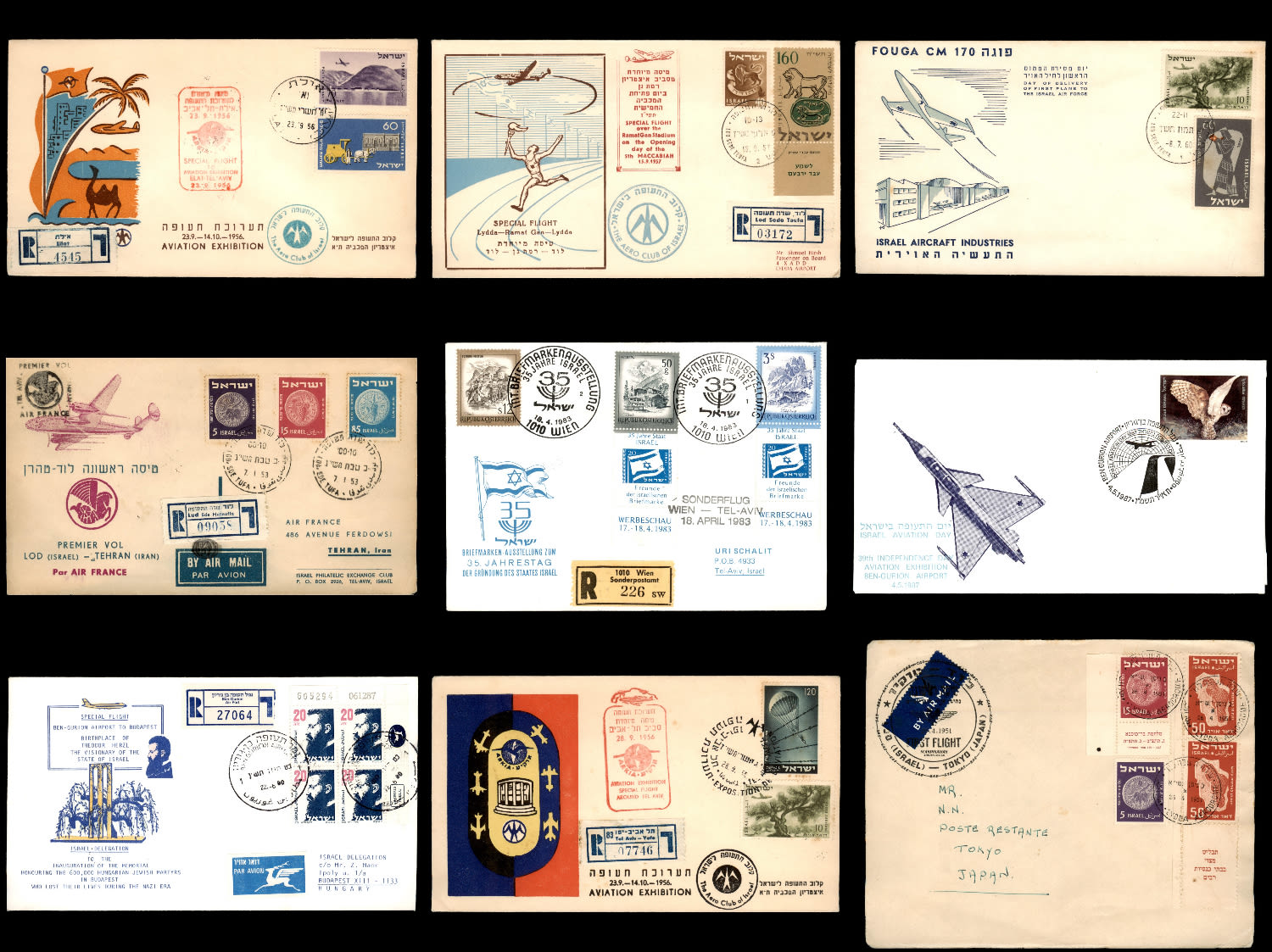 Lot 410 - israel stamps  -  ISRASTAMPS   Auction 9 Israel & Palestine stamps & covers & a lot more. nearly everything up to $ 10 !! 