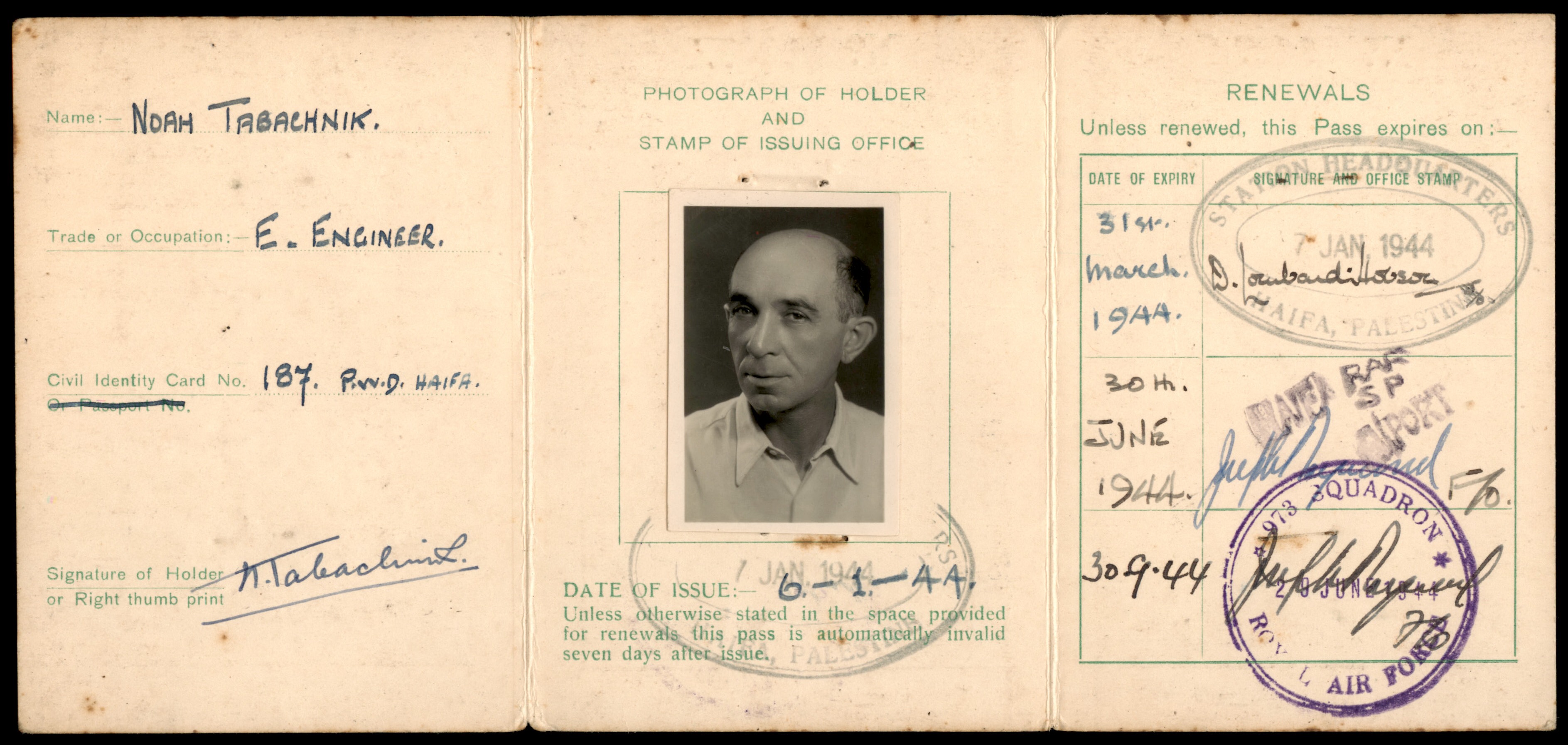 Lot 28 - British Palestine & Israel Documents - ISRASTAMPS Auction 13 Lot 28 - British Palestine & Israel Documents - ISRASTAMPS Auction 13
