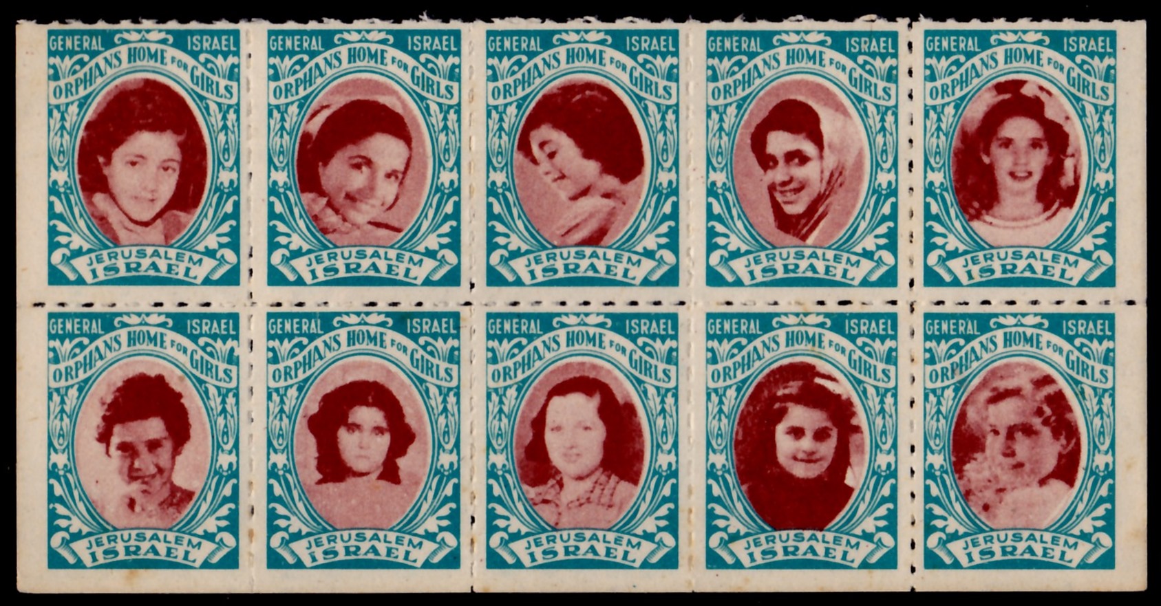 Lot 108 - Judaica Labels & Tags  -  ISRASTAMPS  Auction 13